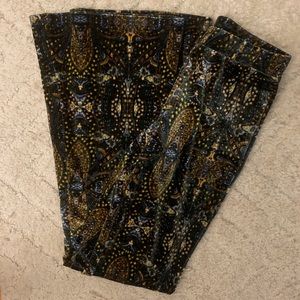urban outfitters renewal velvet flare leggings